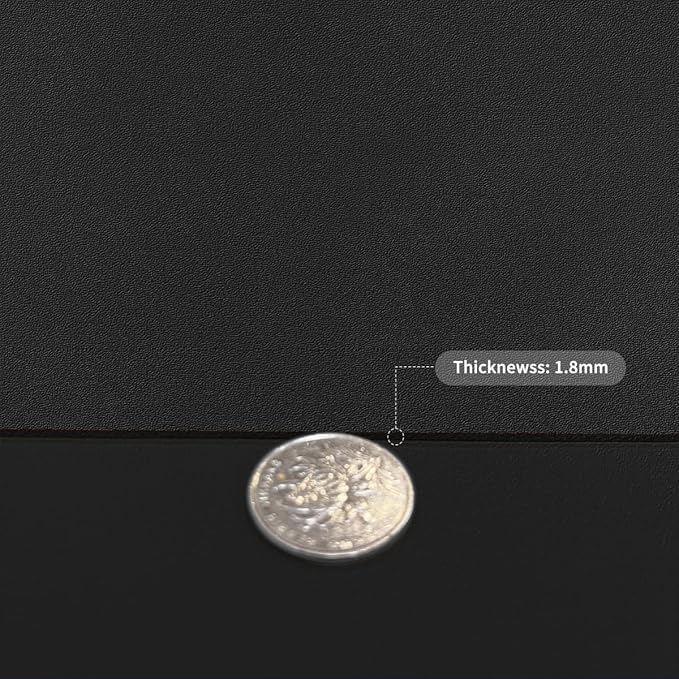 Dresser Pad for Top - 20x66 Inch Waterproof Easy to Clean Can Conceal Flaws Protector The Table Top from Scratches Used for Coffee Table Dresser(Black+Black 20x66)