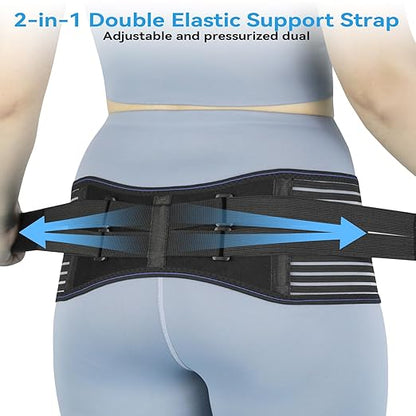 Sacroiliac Hip Belt for Women and Men, Adjustable Breathable Hip Brace, Sciatica Pain Relief Devices, Trochanter Brace for Relieving Lower Back Pain, Sacroiliac SI Joint Pelvic Pain & Sciatica