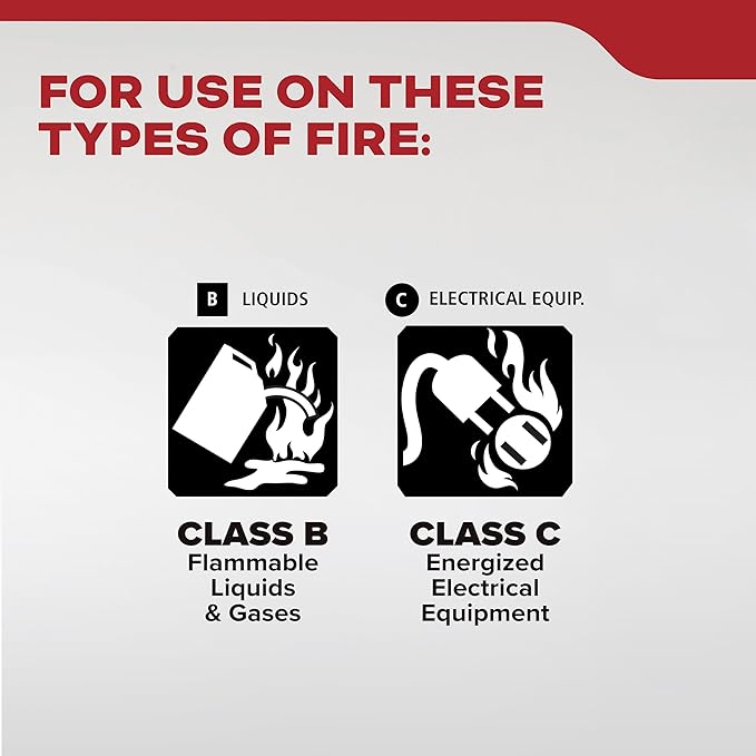 Kidde Fire Extinguisher for Vehicles, Cars, Trucks, Single-Use 10BC