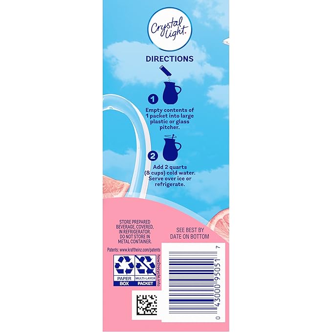 Crystal Light Pink Lemonade Drink Mix, 12-Quart 2.9-Ounce Canister (Pack Of 4)