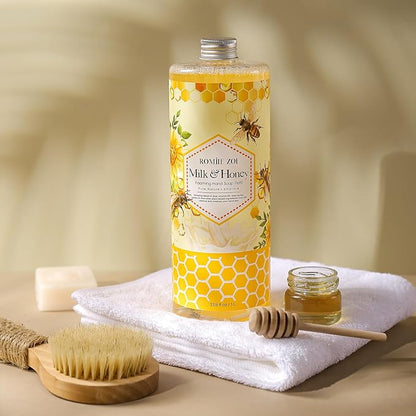 ROMIIE ZOI Foaming Hand Soap Refill, Milk & Honey, Gentle & Moisturizing Formula, 1 L/ 33.8 FL OZ
