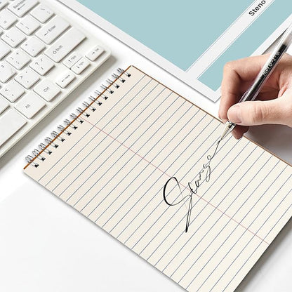 Steno Pads – 6x9 Inches 80 Sheets Steno Notebooks for Writing Notes in School, University, College & Office (2PCS Light Blue)