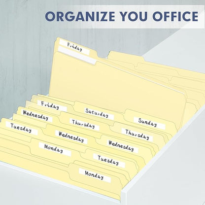 File Folder, PANDRI 30 Pack File Folder, 1/3 Cut Tab, Letter Size, Filing Folder for Office School Business, Manila