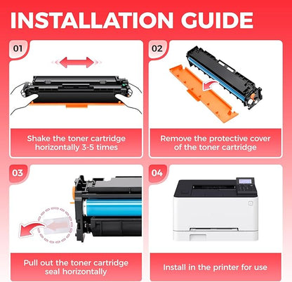 067H 067 Toner Cartridge Set (Black 2-Pack) MF656Cdw MF654Cdw High Capacity with chip Compatible with Canon 067 067H Works for Canon Color imageCLASS LBP632Cdw LBP633Cdw MF652Cdw MF653Cdw Printer Ink