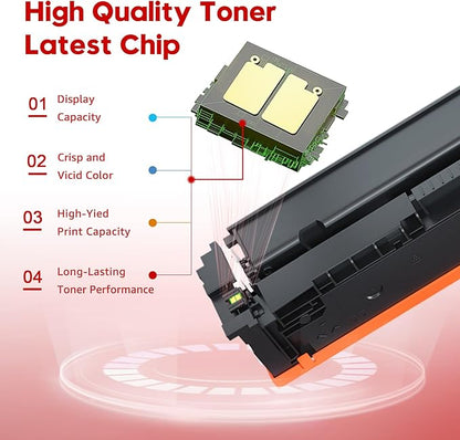 Toner Kingdom Compatible Canon 067H 067 Toner Cartridge Set 4 Pack Replacement for Canon 067H Toner Compatible for Color ImageClass MF656Cdw LBP632Cdw MF653Cdw MF654Cdw LBP633Cdw MF650C LBP630C Toner