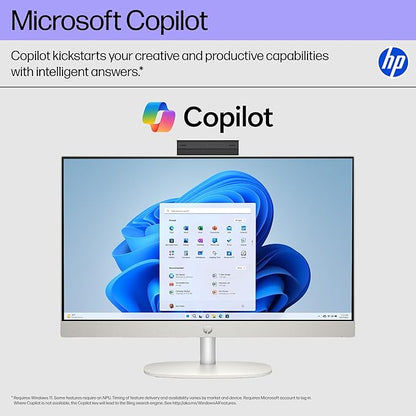 HP 24 Touchscreen All-in-One Desktop Computer for Home and School, Intel Processor (Beat i3-1110G4), 23.8" FHD Display, 32GB DDR4 RAM, 1TB PCIe SSD, WiFi 6, Bluetooth, Business AIO, Windows 11 Pro
