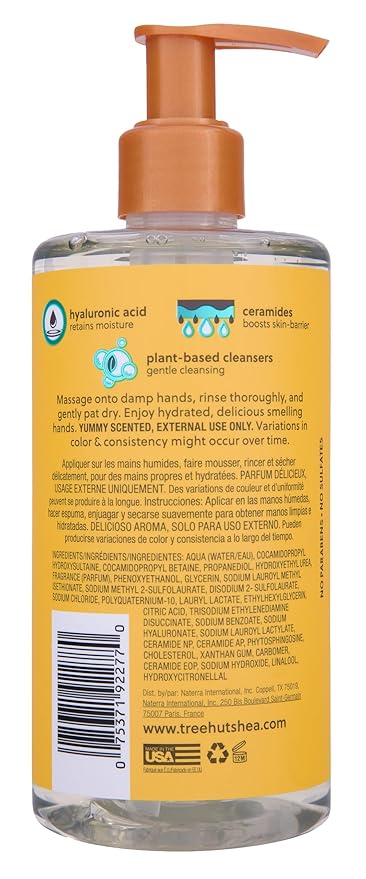 Tree Hut Sunkissed Poppy Serum Infused Hand Wash | Nourish & Hydrate Hands with Strengthening Skin Care | Long Lasting Scent | Cleanse & Lock in Moisture | 11 fl oz.
