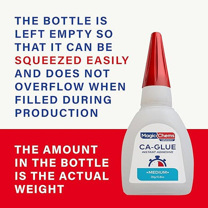 CA Glue with Activator (16 x 0.8 oz + 8 x 6.7 fl oz), Cyanoacrylate Glue and Activator, SuperGlue withActivator, CAGlue and Accelerator (8 Pack)