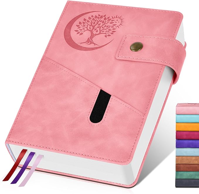 365 Page Thick Lined Journal Notebook for Men Women, A4 Large Leather Journals for Writing, Hardcover Notebooks for Work, School, Note Taking, Business, Travel Diary, College Ruled 8.5" x 11"
