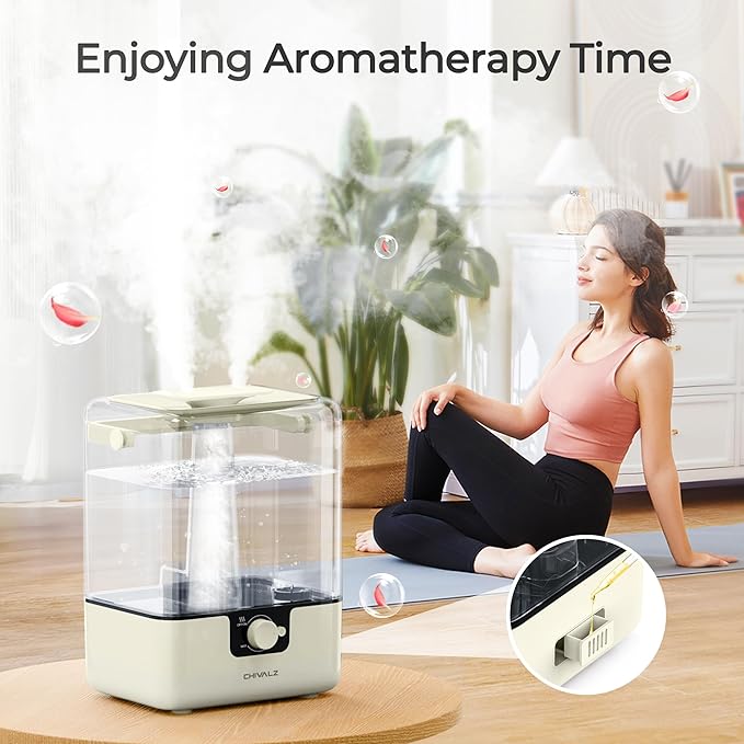 CHIVALZ Humidifiers for Bedroom, 9.37 * 7.4 * 12.67 inch, YZY6001-KC