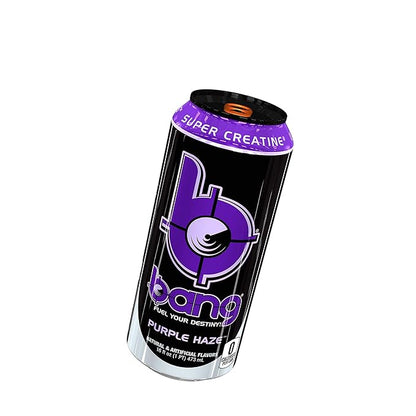 Bang Energy Purple Haze, Sugar-Free Energy Drink, 16 Ounce (Pack of 12)