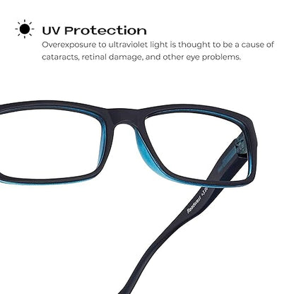 Readerest Blue Light Blocking Glasses – Computer Eyewear, UV Protection, Eye Strain & Glare Reduction, Lightweight Frame
