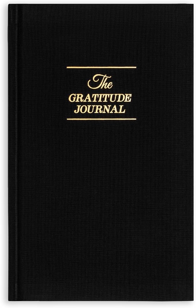 The Original Gratitude Journal 2026 for Men to Boost Confidence & Self Esteem - Daily Mindful Affirmations for Boys with Powerful Quotes and Insightful Prompts for Happiness - Premium Hardcover Black