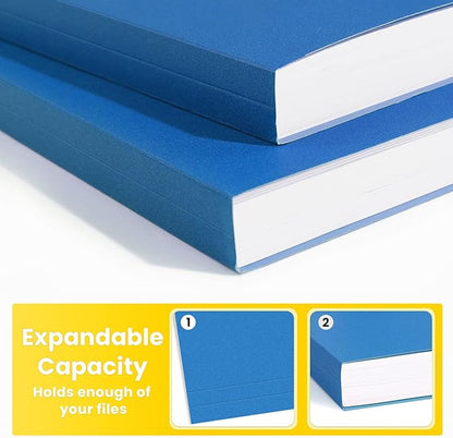 SUNEE File Folders, 150 Pack Manilla Folders 8.5 x 11, Colored File Folders Home Office School Supplies for Documents Files Paper,Blue