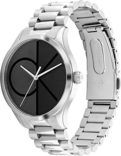 Calvin Klein Women's CK Iconic - 35mm 2H Quartz Watch - Stainless Steel Mesh Bracelet - Water Resistance 30 Meters – Premium Fashion Timepiece for Everyday Style - Gift for Her