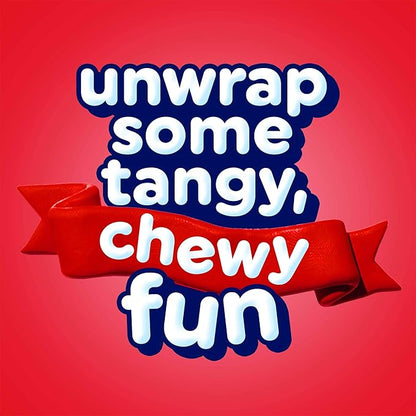 Airheads Full-Size Candy Bars, Taffy Candy Bulk Pack, Individually Wrapped, Cherry Fruit Flavor Artificially Flavored, 36 Count Box