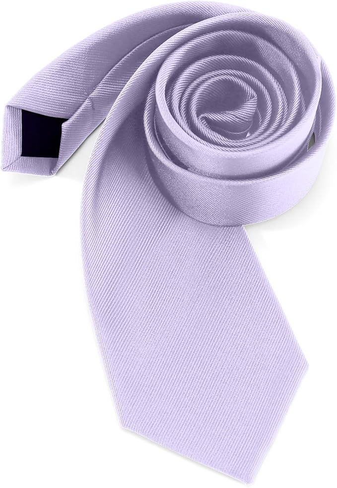 Boys Tie Solid Color Necktie for Age 12-14-16 Years Teen Wedding School Graduation with Gift Box