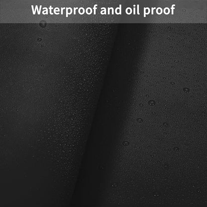 Leather Table Cover,1.8mm Thick,35.4x70.9 Inch Table Protector,Table Protector for Dining Room Table,Dining Table Cover,Table Cover Protector,Coffee Table Protector(Black+Black,35.4x70.9)