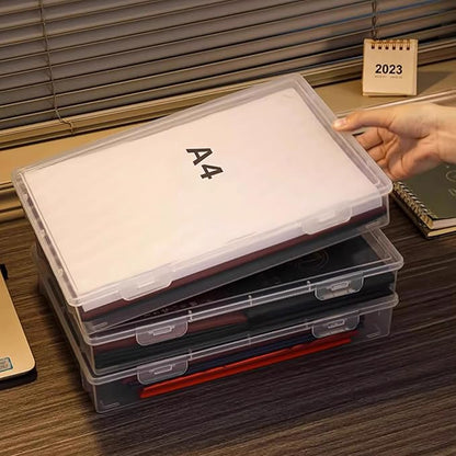 File Storage Boxes, A4 Important Documents Containers Box, Storage File Boxes With Lids For Documents, Family Registers, Instructions