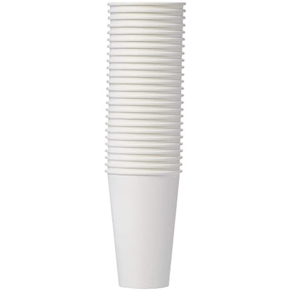 Amazon Basics Compostable Coffee Cups, 16 Ounces, Paper, 500 Count (Pack of 1), White