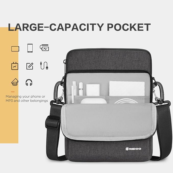 NIDOO 13 inch Laptop Sleeve Case Protective for 12.9" 13" iPad Pro Air /13" MacBook Pro Air M3 M2 / Microsoft Surface Pro 10 9 8/13.3" Galaxy Pro 360/13.4" Dell XPS 13/ HP EliteBook Computer