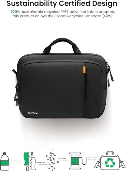 tomtoc 360 Protective Laptop Carrying Case for 16-inch MacBook Pro M4/M3/M2/M1 Pro/Max A3403 A3186 A2991, Water-resistant Laptop Shoulder Bag fits 15-inch MacBook Air M4/A3241 2025, M3/A3114, M2/A2941