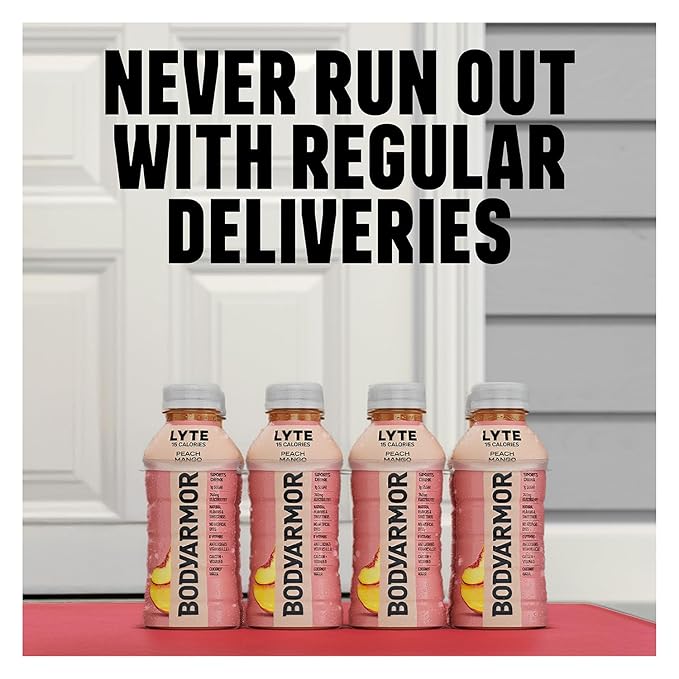 BODYARMOR LYTE Sports Drink Low-Calorie Sports Beverage, Dragonfruit Berry, Coconut Water Hydration, Natural Flavors With Vitamins, Potassium-Packed Electrolytes, Perfect For Athletes, 16 Fl Oz (Pack of 12)