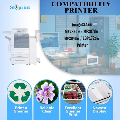 072 072H CRG-072 Toner Cartridge High Yield Black Replacement for Canon imageCLASS MF284dw MF287dw MF280 LBP172dw MF289dw Printer