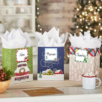 30 Pack Christmas Sticky Notes- 600 Sheets Xmas Notepads for Adult Appreciation Gifts Holiday Notes Message Reminder School Supplies