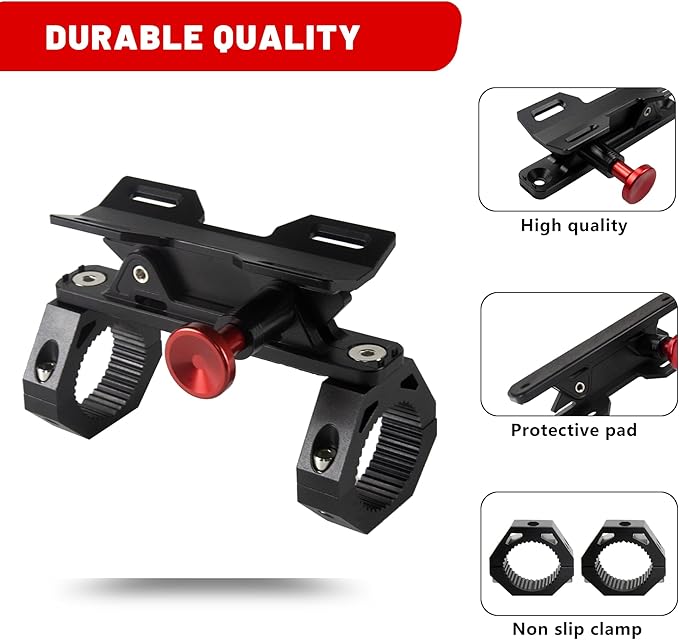 UTV Fire Extinguisher Mount Kit - Aluminum Adjustable Quick Release Roll Bar Car Fire Extinguisher Bracket Holder for 1.75-2in Roll Bar ATV UTV Polaris RZR SXS Ranger Camper Jeep Can-Am Durable