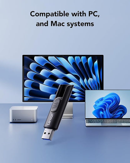 Lexar 32GB 3-Pack Flash Drive A30E USB 3.2 Gen 1, USB Drive up to 100MB/s, Storage Expansion and Backup for PC and Mac Systems