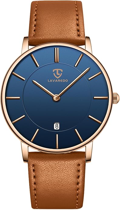 BEN NEVIS Watch, Mens Watch, Minimalist Fashion Simple Wrist Watch Analog Date with Leather Strap