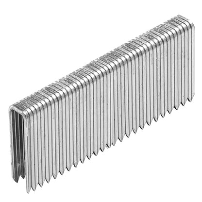 1000-Count 1-1/2 Inch Length, 18 Gauge 1/4 Inch Narrow Crown Staples, Heavy Duty Beveled Chiseled Pointed Galvanized Staples, for Pneumatic, Electric 18GA Stapler Gun