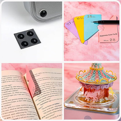 3D Time Piece Calendar 2026 DIY Calendars Tear Away Carving Art 3D Memo Pad Calendar With LED Lights sculpture artsy pads calendar notepad for Desktop Decor-Carousel