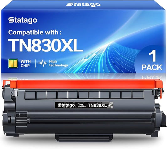 TN830XL TN830 HL-L2460DW Toner for HL-L2460DW DCP-L2640DW Replacement for Brother TN-830XL Toner HL-L2405W MFC-L2820DW HL-L2420DW Printer Toner Cartridge (1 Black)