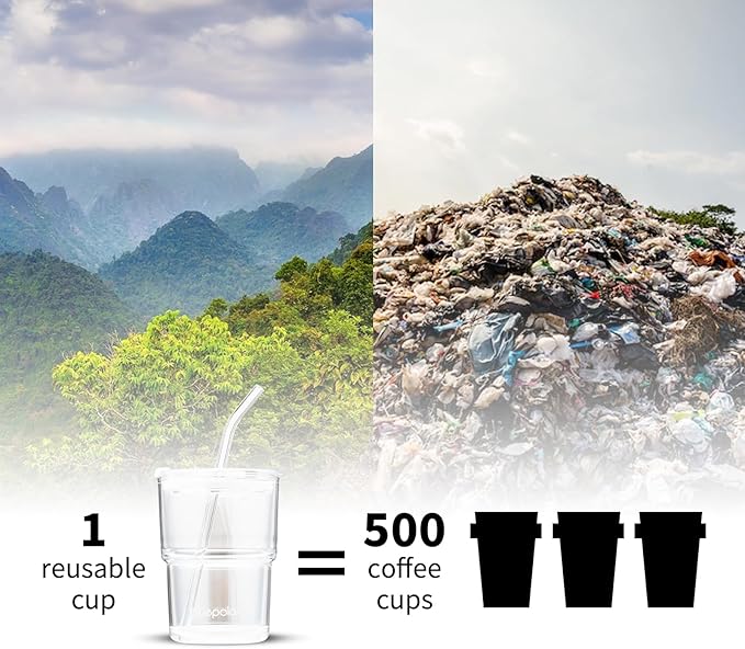 13oz/400ml Glass Water Tumbler with Straw and Lid Sealed Carry On Thick Wall Iced Coffee Cup Glass Cup for Water, Iced Tea Fruit Juice Etc (White with Protect Sleeve)