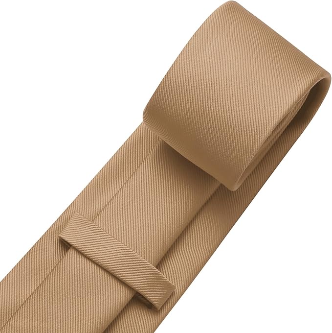 DecTwig Men's Ties Solid Color Formal Neckties 3.15" (8CM) Black Ties For Men