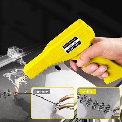 200W Plastic Welder, 2000PCS Staples 10PCS Sandpaper, Plastic welding Kit, Plier Custom Carry Case, Plastic Repair Car Bumper Repair Simplicity Of Use (Yellow)