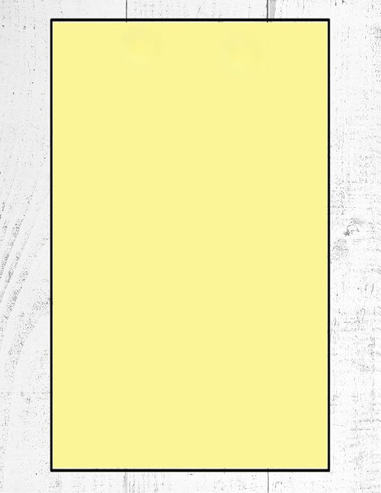 Colored Copy Writing and Printing Paper, 20 Pound, 75 GSM, 8.5"x14"/ Legal Size, 500 Sheets Per Ream. (2500, Canary)