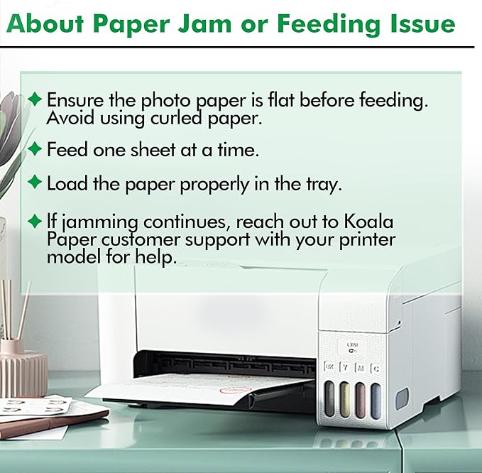 Koala Brochure Paper Double Side Glossy for Printing Photo 8.5X11 Inches 100 Sheets Compatible with Inkjet Printer 42LB