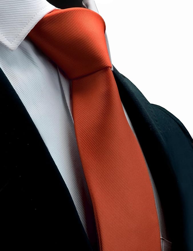 GUSLESON Classic New 3.15"（8cm） Men's Solid Color Necktie Wedding Business Tie + Gift Box