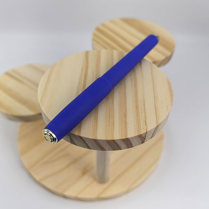 Fengtaiyuan B07P18, Blue Gel Ink Rollerball Pens - Comfortable Non-Slip Grip, Blue Ink, Fine Point, 0.7mm, Quick-Drying Ink, 18-Piece Box (B07P18)