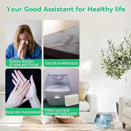 kakofaci 4 Pack WF813 Humidifier Filters Replacement Compatible with Equate EQWF813 PCWF813 Relion RCM832 RCM-832N Protec RWF813 EQ-2119-UL PCCM-832N Cool Mist Humidifiers Wick Filter