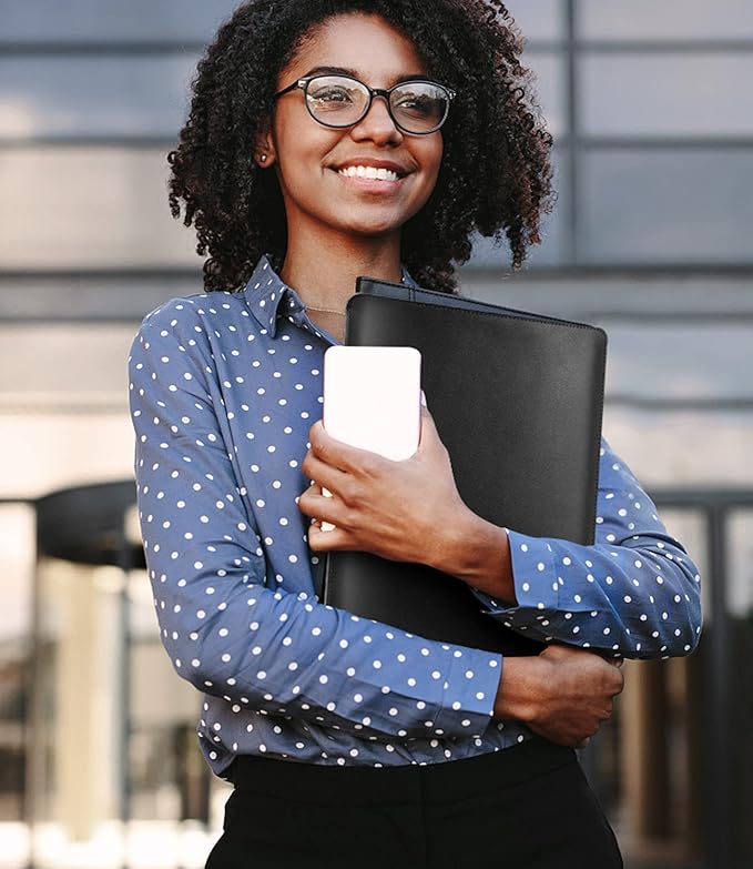 MoKo Laptop Sleeve Compatible with 13.3 MacBook Air Pro, iPad Air/Pro 13 inch, PU Leather Notebook Briefcase Carrying Bag Slim Stylish Case Pouch, Black