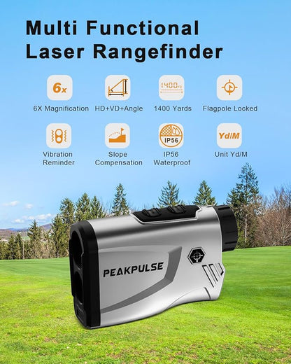 Golf Rangefinder 650/1200/1700 Yards Range Finder Golfing 6X Magnification 0.5 Yard Accuracy Flag Pin Lock Vibration Fast Focus High Clarity Display Easy to Use