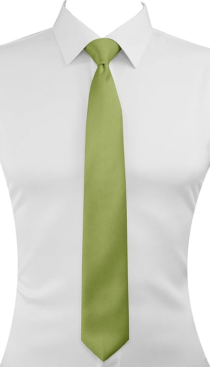 trilece Ties for Men - Men's Solid Color Ties - Formal Neckties for Men - Neck Tie for Man