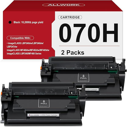 070H Black Toner Cartridge Compatible Replacement for Canon 070H crg-070H for imageCLASS MF465dw MF462dw MF460dw LBP246dw LBP247dw LBP240dw Printer 2 Pack