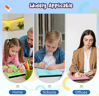 5 pcs Legal Pads 8.5 x 11 Note Pads, Colored Legal Notepads 8.5 x 11, Notebook Wide Ruled Paper, Micro Perforated Writing Pad, Pad of Paper for Office Home School, 30 Sheets/Pack