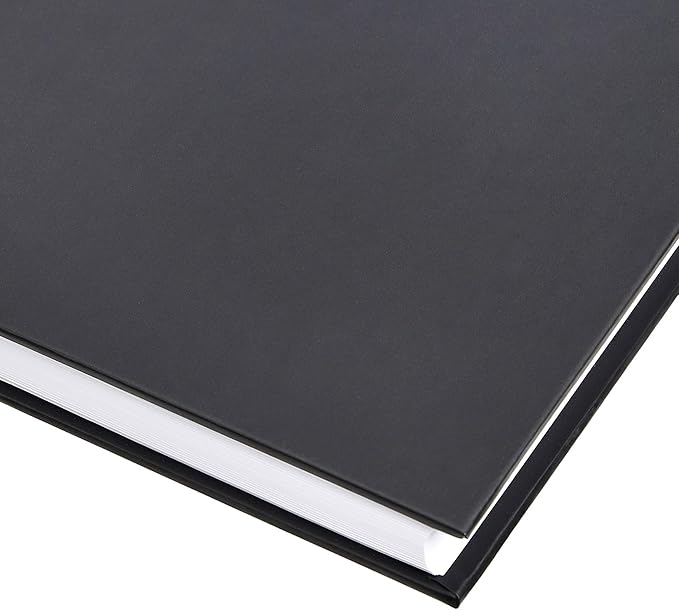 Amazon Basics Professional Journal, 10.5X7.5 inches, Black, 2-Pack