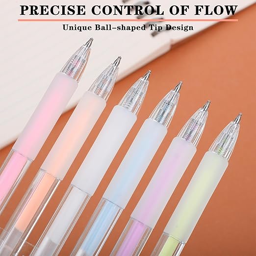 12Pcs Quick Dry Glue Pen Ballpoint Roller Glue Pen, Apply Glues Like Writing Easy Precise Control Fine Tip Tacky Pens Classroom Supplies for Crafting Scrapbook Card Making Foil Calligraphy Artist
